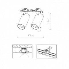 Спот Nowodvorski 7828 MONO SURFACE II WHITE Київ