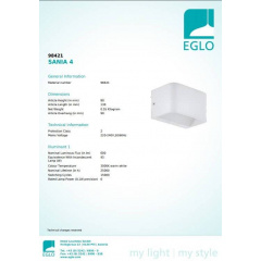 Бра Eglo SANIA 4 98421 Краматорськ