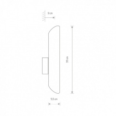 Настенный светильник Nowodvorski 7995 EYE WALL CUT SOLID BRASS Киев