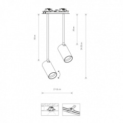 Люстра Nowodvorski 7736 MONO SURFACE LONG II WHITE Київ