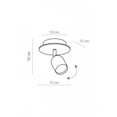 Точечный светильник TOP WOOD 1 WH TK-Lighting 3294 Мелітополь