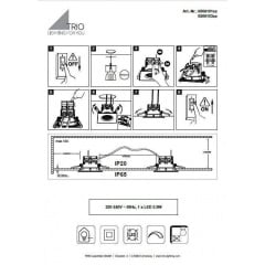 Точечный светильник TRIO Zagros 650610132 Днепр