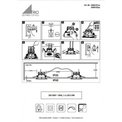 Точечный светильник TRIO Zagros 650610132 Днепр