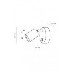 Бра TOP 1 BK TK-Lighting 4415 Белая Церковь