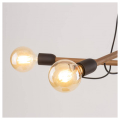 Люстра TK Lighting Helix Коричневий Чорний (TK4949) Буча