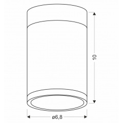 Точковий світильник Candellux Tuba Коричневий (2284262) Чернівці