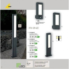 Уличный настенный светильник TRIO RHINE 221669242 Київ