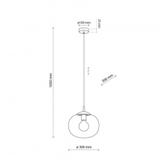 Люстра TK Lighting Vibe Чорний (TK4837) Буча