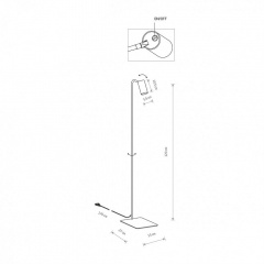 Торшер Nowodvorski 7707 MONO FL BLACK Бучач