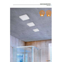 Точечный светильник AZzardo SLIM 15 SQUARE IP44 3000K AZ2837 Лубни