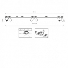 Спот Nowodvorski 7832 MONO SURFACE VI WHITE Бердичів