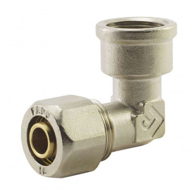 Колено редукционное обжимное FADO COMPRESS 16х1/2" ВР латунь