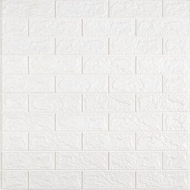 Панель стінова в рулоні 3D Sticker Wall 700х19600х2 мм Білий SW-00002277