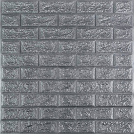 Панель стінова у рулоні 3D Sticker Wall 700х19600х2 мм Сріблястий (D) SW-00002278