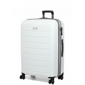 Чемодан дорожный Snowball 61303 Cologne L 92,5 л 75х49x28 см Белый