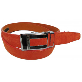 Брючний чоловічий замшевий ремінь Skipper 5581-5-2 Рудий 3,5 см