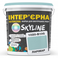 Фото - Краска Интерьерная Латексная Skyline 1020-B10G Ларимар 1л Краска Интерьерная Латексная Skyline 1020-B10G Ларимар 1л