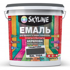 Фото - Эмаль для пола и других поверхностей акриловая SkyLine Графитовый RAL 7024 5 л Эмаль для пола и других поверхностей акриловая SkyLine Графитовый RAL 7024 5 л