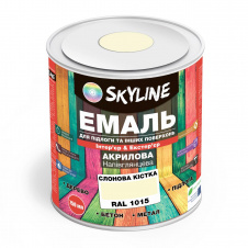 Эмаль для пола и других поверхностей акриловая SkyLine Слоновая кость RAL 1015 0.75 л