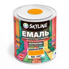 Фото - Эмаль для пола и других поверхностей акриловая SkyLine Оранжевая RAL 2004 0.75 л Эмаль для пола и других поверхностей акриловая SkyLine Оранжевая RAL 2004 0.75 л