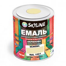 Фото - Эмаль для пола SkyLine Бежевая RAL 1001 0.75 л Эмаль для пола SkyLine Бежевая RAL 1001 0.75 л