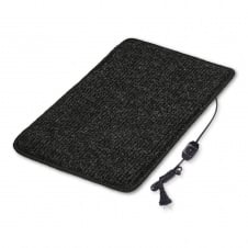 Килимок з підігрівом термоізоляцією та регулятором Теплик Стандарт 50×30 см Чорний