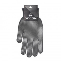 Перчатки Doloni серые нейлоновые с микроточкой ПВХ 13 класс 10 размер арт. 4413 Запоріжжя