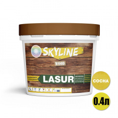 Лазурь декоративно-защитная для обработки дерева SkyLine LASUR Wood Сосна 400 мл Запорожье