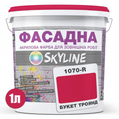 Фарба Акрил-латексна Фасадна Skyline 1070-R (C) Букет Троянд 1л Виноградів