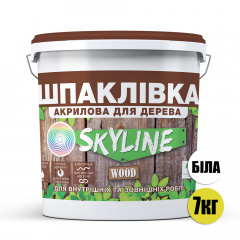 Шпаклевка для дерева готовая к применению акриловая SkyLine Wood Белый 7 кг Київ