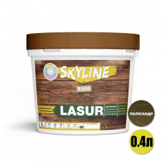 Лазурь декоративно-защитная для обработки дерева SkyLine LASUR Wood Палисандр 400 мл Одесса