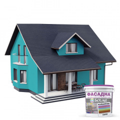 Краска Акрил-латексная Фасадная Skyline 1050-B40G Лазурный 3л Херсон