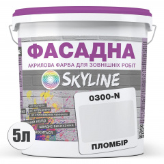 Краска Акрил-латексная Фасадная Skyline 0300-N Пломбир 5л Фастов
