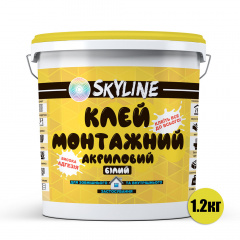 Клей монтажный акриловый универсальный SkyLine 1.2 кг Самбір