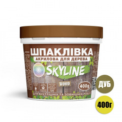 Шпаклевка для дерева готовая к применению акриловая SkyLine Wood Дуб 400 г Чернігів