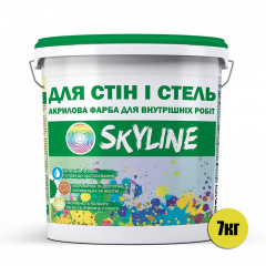 Краска акриловая водоэмульсионная для стен и потолков SkyLine 7 кг Белый Вишневе