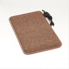 Килимок з підігрівом термоізоляцією та регулятором Теплик Стандарт 50×30 см Бежевий Київ