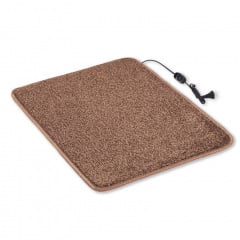 Килимок з підігрівом термоізоляцією та регулятором Теплик Комфорт 50×80 см Коричневий Вінниця