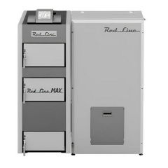 Пеллетный котел Metal-Fach Red Line Max 40 кВт 400м2 с автоматикой Конотоп