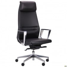 Офісне крісло Larry HB шкіряне чорне для керівника