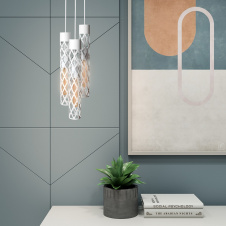 Светильник подвесной MSK Electric Flow в стиле лофт на круглом основании NL 6041-3R WH