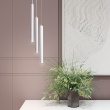 Світильник MSK Electric Elegant підвісний на круглій основі NL 4045-3R WH