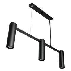 Люстра подвесная MSK Electric Telescope в стиле лофт под три лампы Е27 NL 17502-3 BK Хуст