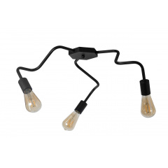 Люстра лофт MSK Electric Laminari стельова на три лампи NL 17503-3 BK Хуст