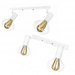 Светильник лофт настенно-потолочный MSK Electric Lotus NL 14151-2 WH Броды