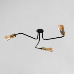 Люстра лофт MSK Electric Maze с бронзовыми патронами MSK Electric NL 6060/3 BK+BN Киев