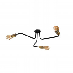 Люстра лофт MSK Electric Maze с бронзовыми патронами MSK Electric NL 6060/3 BK+BN Киев