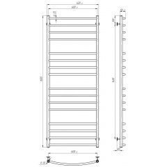 Рушникосушарка електрична Класік Еліт П16 600х1600 Deffi Хром JD03 (C.KE.160.60.16.E.C.R.1) Херсон