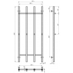 Рушникосушарка водяна Split П4 500х1200 Deffi Хром (A.SP.120.50.4.C.C) Коростень