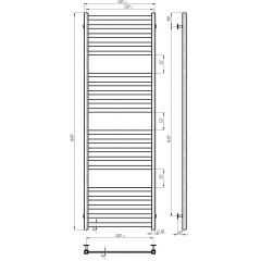 Рушникосушарка водяна Magnus П20 500х1600 Deffi Білий (A.MA.160.50.20.W.A) Київ